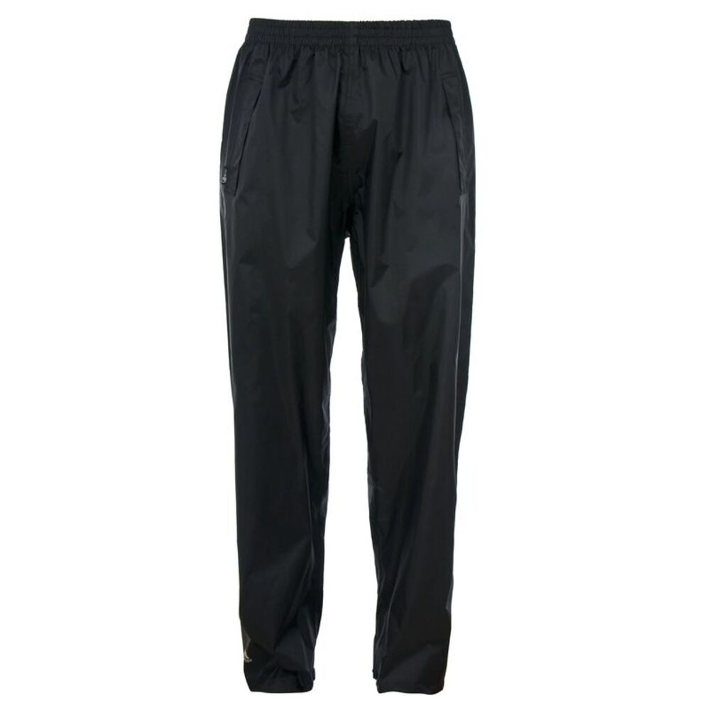 Trespass Adults Unisex Waterproof Overalls Qikpac Over Pants/Trousers / Black